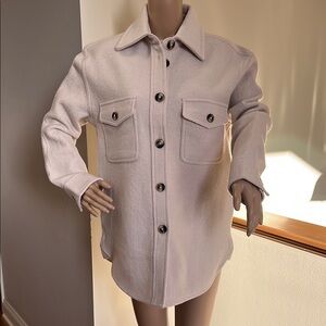 Women's Cream Button-Up Jacket